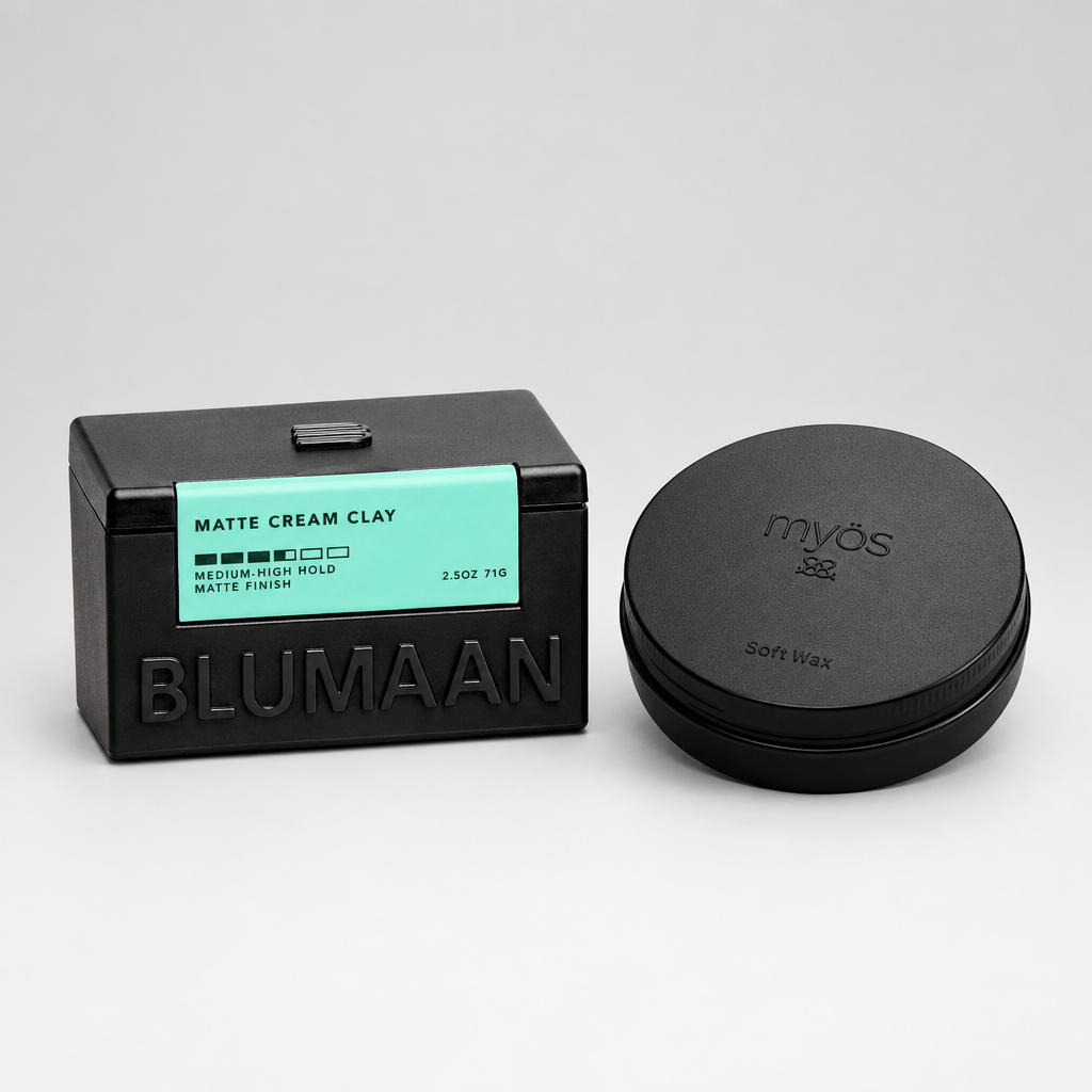 BLUMAAN Matte Cream Clay and myos Soft Wax bundle photo