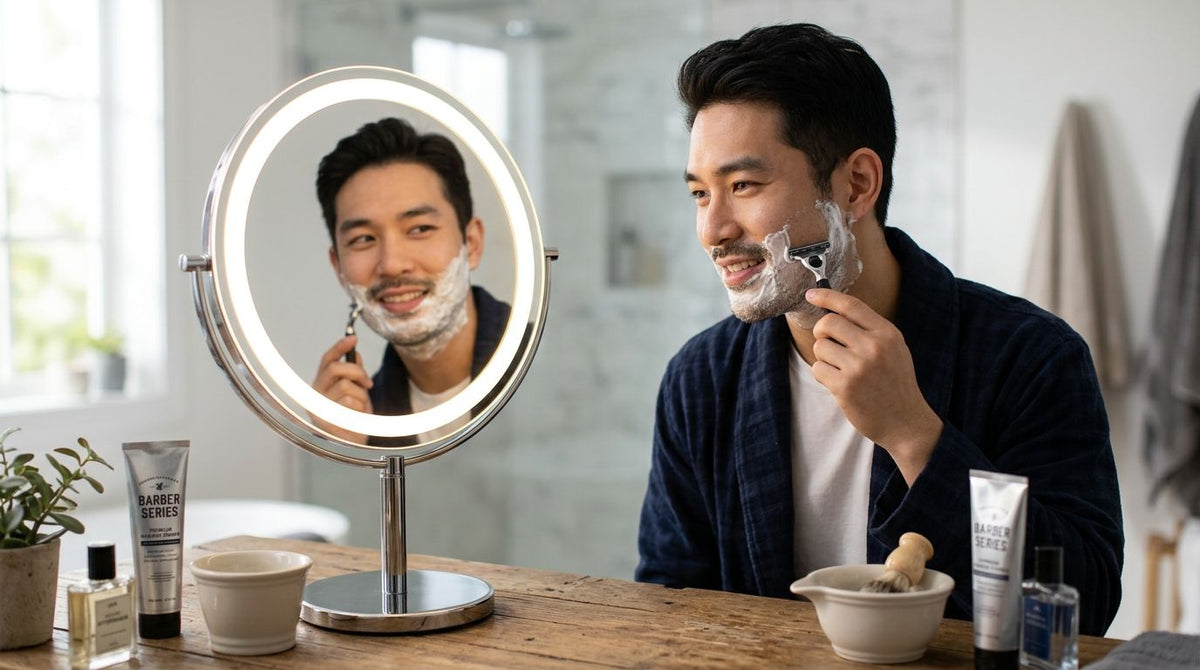 LED美容鏡Top 5推薦2026：男士剃鬚必備