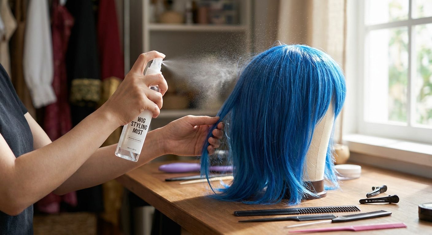 Cosplay假髮專用定型噴霧使用教學