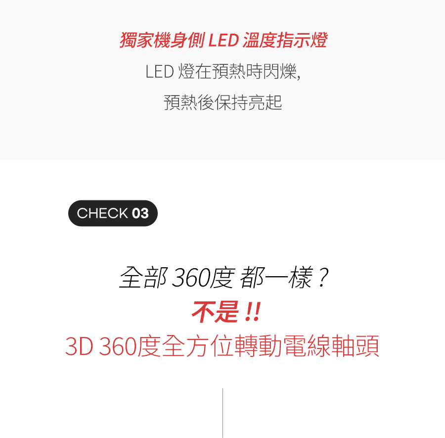 Glampalm GP101T 0.5“ 觸控式專業造型夾 [平面｜板闊0.5寸 ｜有線]