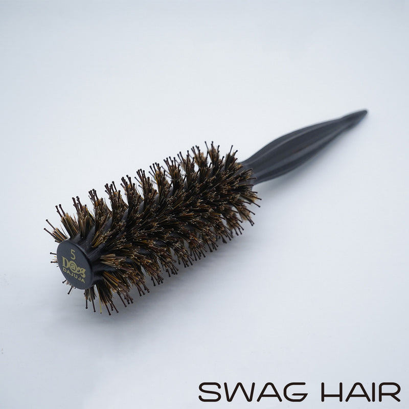 韓國Dajuja五號長短齒豬鬃毛造型圓梳 Round Brush Size 5