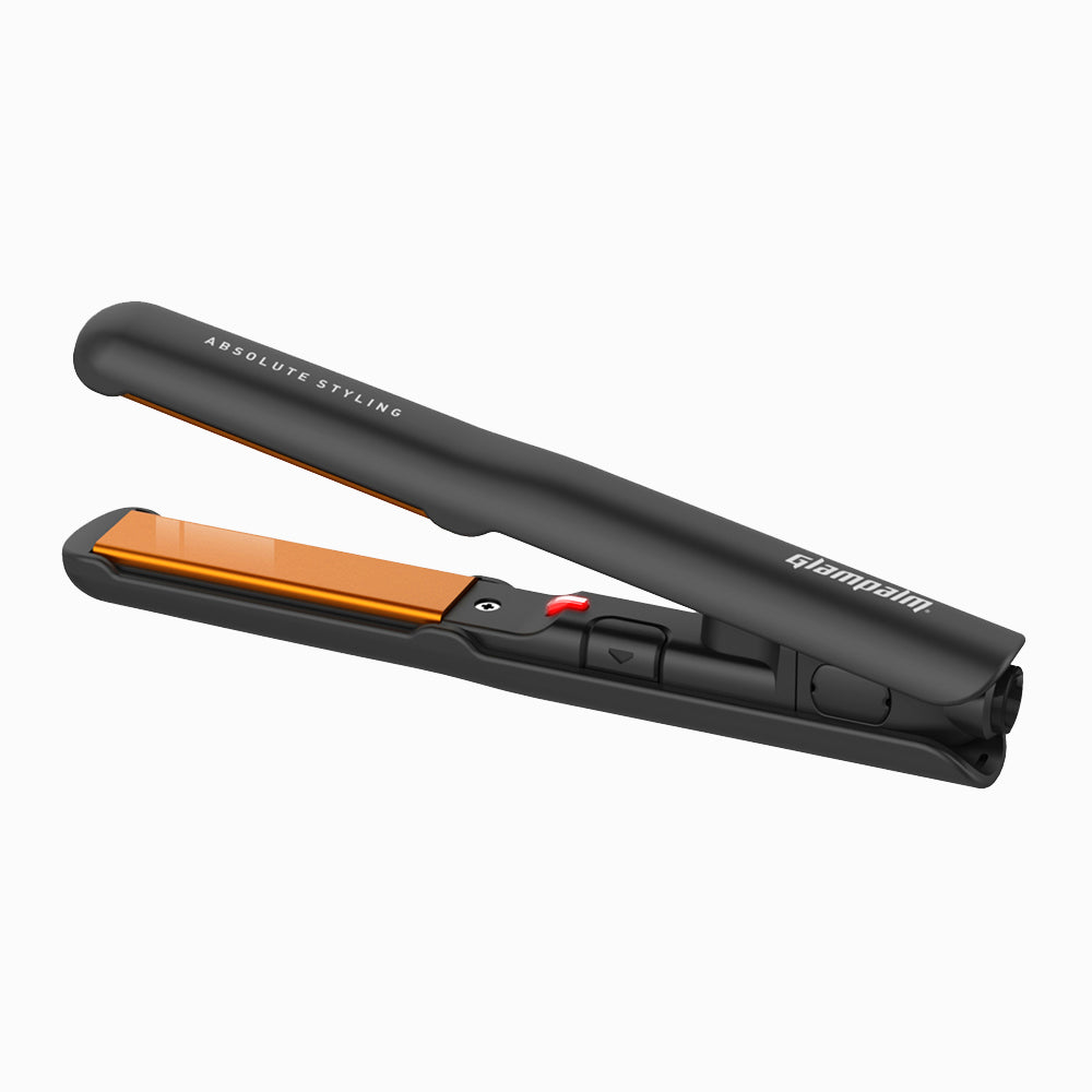 GlamPalm GP103BK Mini Iron Black 迷你造型夾 [0.6寸闊面板 ｜經典黑 ｜ 有線]