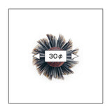N.B.A.A. Round Brush 豬鬃毛斜紋圓梳 (30mm)